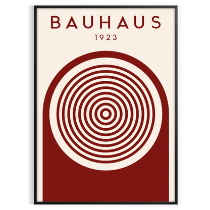 space trendy Bauhaus art prints stylish gray brown hues poster modern touch room wall unique gift sleek design sure frame perfect style